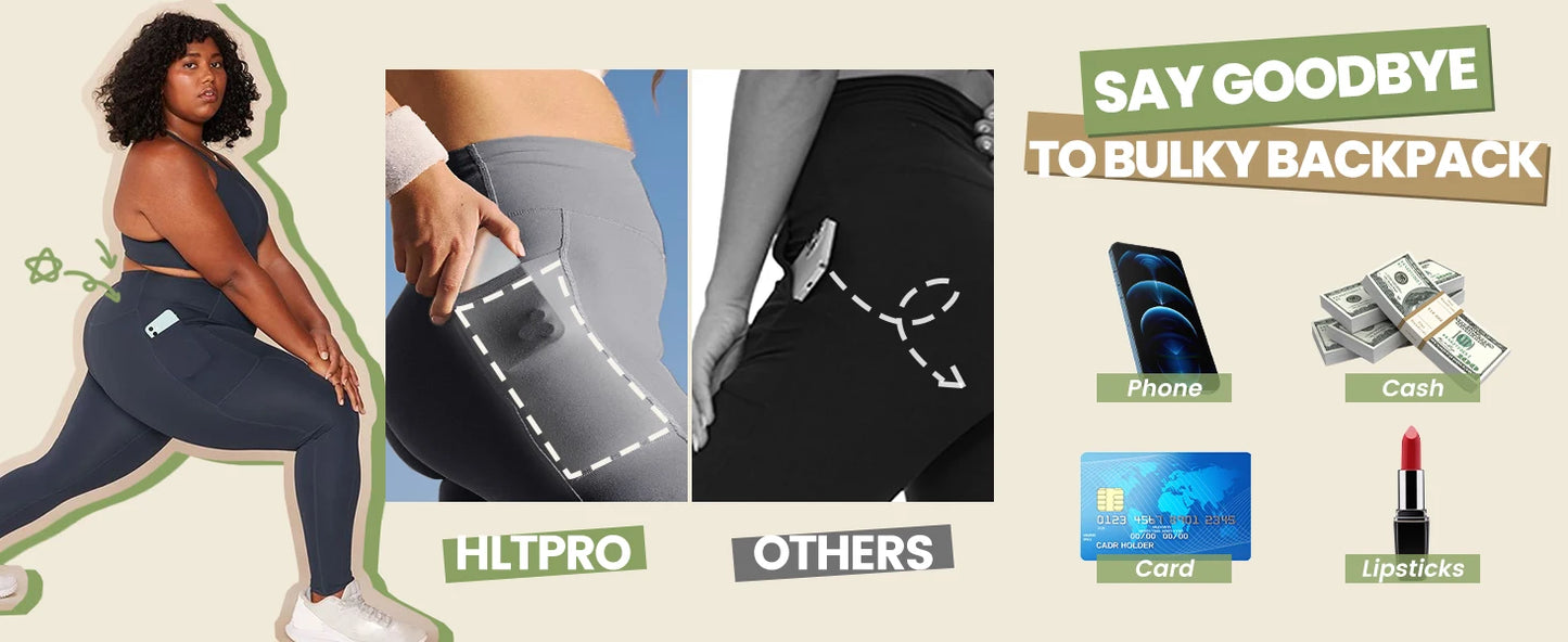 High Waisted Tummy Control Yoga Pants