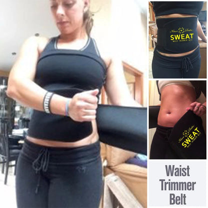 Unisex Neoprene Waist Trimmer Belt – Adjustable Sweat Wrap for Tummy Control, Fat Burn & Back Support | Body Shaper for Men & Women
