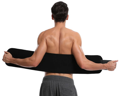 Unisex Neoprene Waist Trimmer Belt – Adjustable Sweat Wrap for Tummy Control, Fat Burn & Back Support | Body Shaper for Men & Women