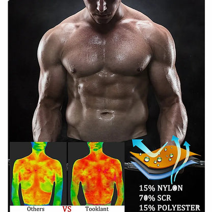 Men’s Slimming Compression Shirt with Zipper – Chest Binder for Gynecomastia & Waist Trainer | Sweat Vest for Moobs, Fat Burn, & Posture Support