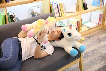 Giant Unicorn Plush Toy – Soft, Magical & Cuddle-Ready (25–100CM)