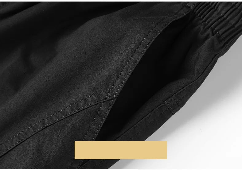 Men Elastic Waist Multi Pocket