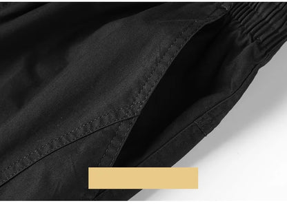 Men Elastic Waist Multi Pocket