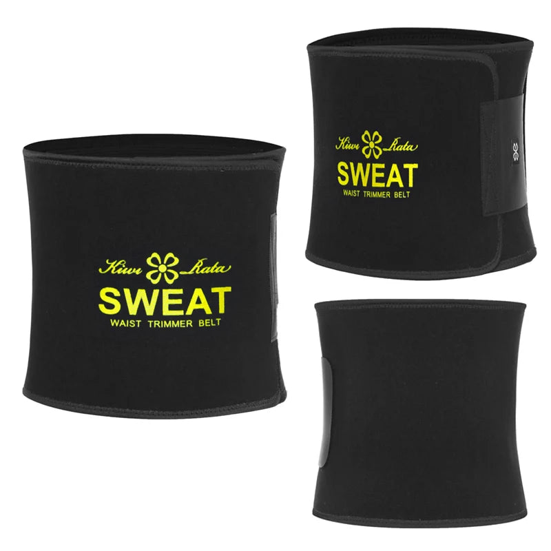Unisex Neoprene Waist Trimmer Belt – Adjustable Sweat Wrap for Tummy Control, Fat Burn & Back Support | Body Shaper for Men & Women