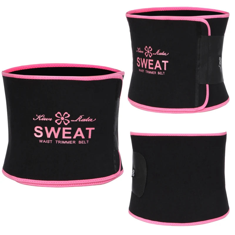 Unisex Neoprene Waist Trimmer Belt – Adjustable Sweat Wrap for Tummy Control, Fat Burn & Back Support | Body Shaper for Men & Women