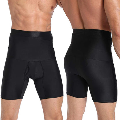 Men Tummy Control Shapewear Shorts High Waist Slimming Body Shaper Waist Trainer Girdle Compression Underwear Boxer Brief