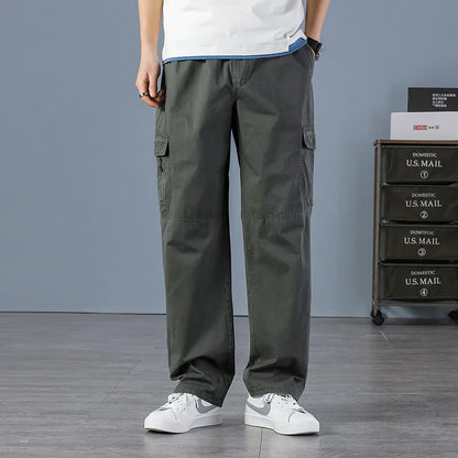 Men Elastic Waist Multi Pocket