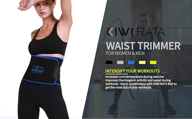 Unisex Neoprene Waist Trimmer Belt – Adjustable Sweat Wrap for Tummy Control, Fat Burn & Back Support | Body Shaper for Men & Women