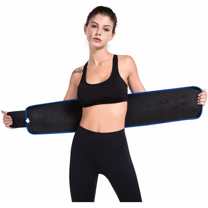 Unisex Neoprene Waist Trimmer Belt – Adjustable Sweat Wrap for Tummy Control, Fat Burn & Back Support | Body Shaper for Men & Women