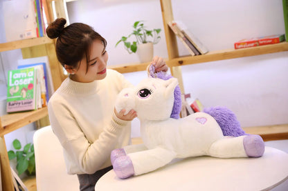 Giant Unicorn Plush Toy – Soft, Magical & Cuddle-Ready (25–100CM)