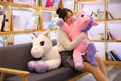 Giant Unicorn Plush Toy – Soft, Magical & Cuddle-Ready (25–100CM)