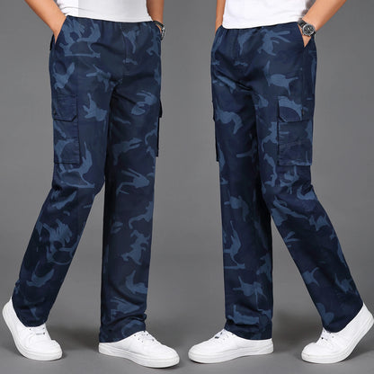 100% Cotton Elastic Comfortable Trousers Men Plus Size 5XL