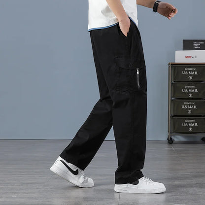 Men Elastic Waist Multi Pocket