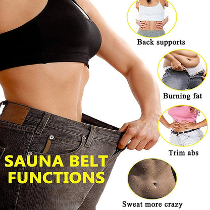 Unisex Neoprene Waist Trimmer Belt – Adjustable Sweat Wrap for Tummy Control, Fat Burn & Back Support | Body Shaper for Men & Women