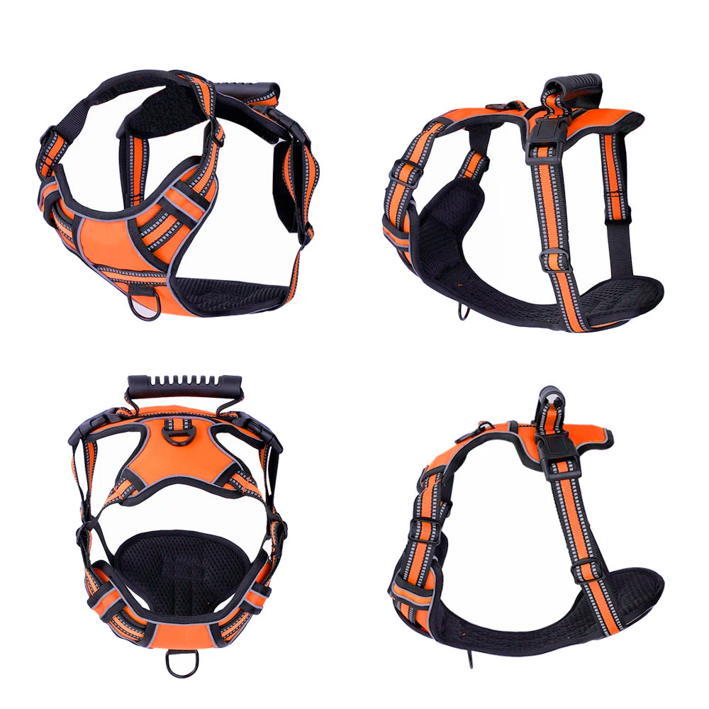 Dog Harness No Pull Breathable Reflective Vest with Handle