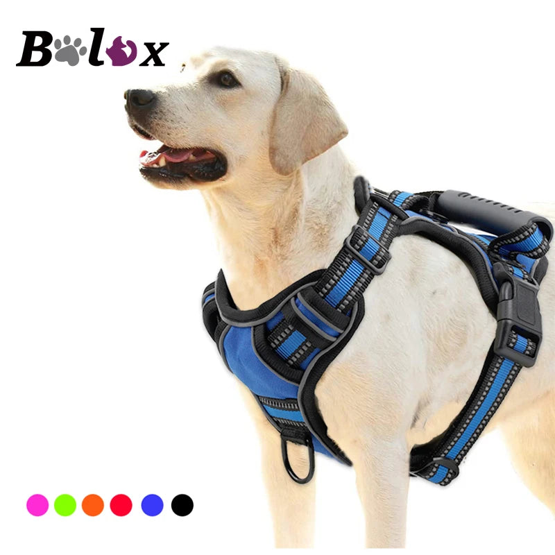 Dog Harness No Pull Breathable Reflective Vest with Handle