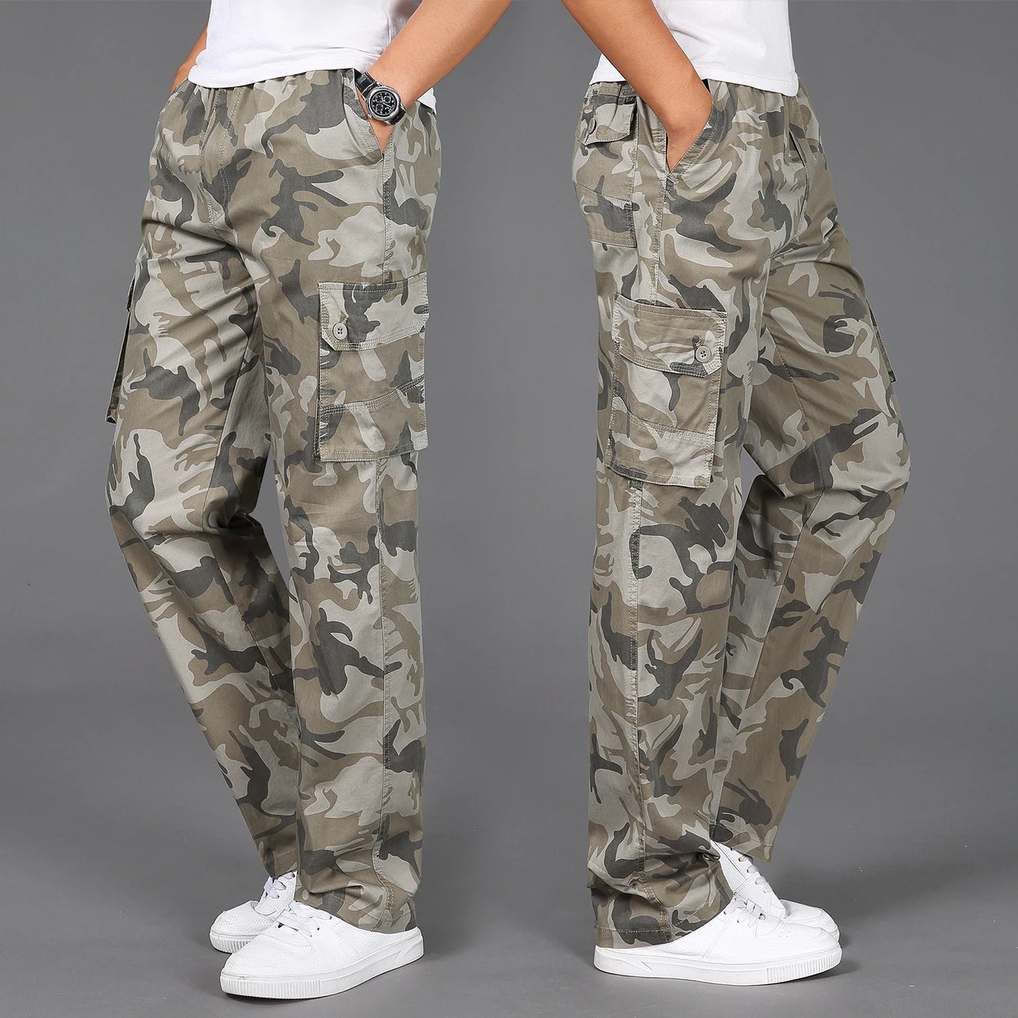 100% Cotton Elastic Comfortable Trousers Men Plus Size 5XL