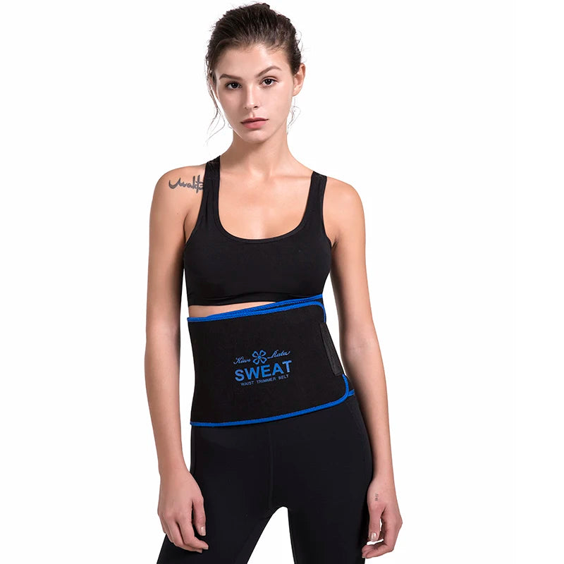 Unisex Neoprene Waist Trimmer Belt – Adjustable Sweat Wrap for Tummy Control, Fat Burn & Back Support | Body Shaper for Men & Women