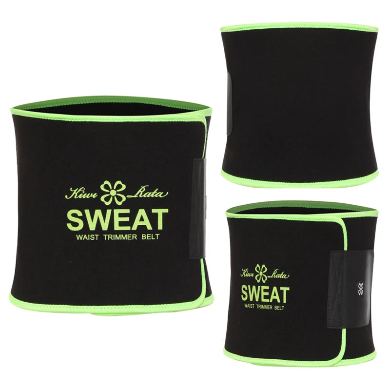 Unisex Neoprene Waist Trimmer Belt – Adjustable Sweat Wrap for Tummy Control, Fat Burn & Back Support | Body Shaper for Men & Women
