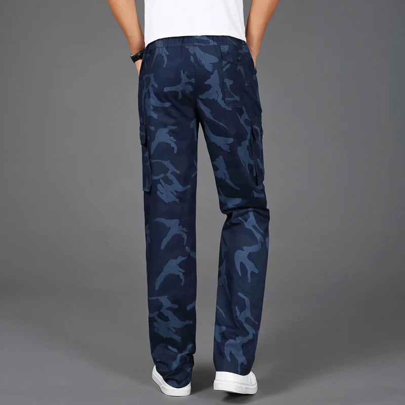 100% Cotton Elastic Comfortable Trousers Men Plus Size 5XL