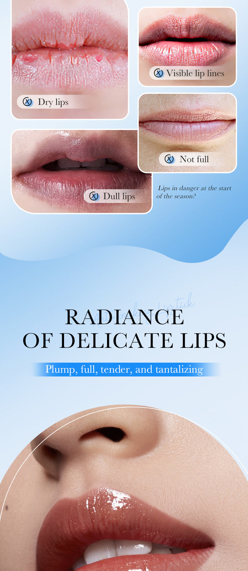 New! SADOER Hyaluronic Whitening Lip Balm