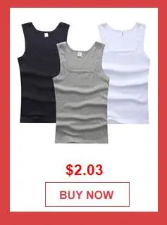 3pcs/lot Cotton Mens Tank Tops Sleeveless