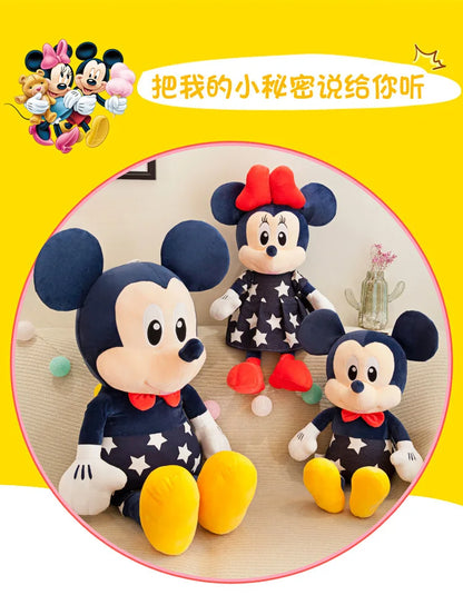 Disney Mickey & Minnie Plush Dolls – 35/45cm Soft Star Pillow Toys | Stuffed Cushion Gift for Kids, Girls & Birthdays