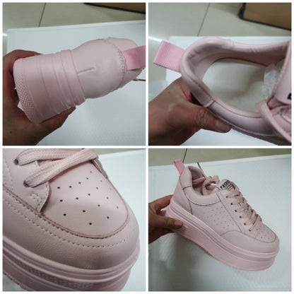 Fujin 8cm Genuine Leather Women Casual Shoes