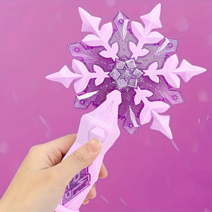 Hot Selling Anime Ice Princess Elsa Light Music Magic Dream Snow Wand Makeup Toy Girl Birthday Christmas Gift