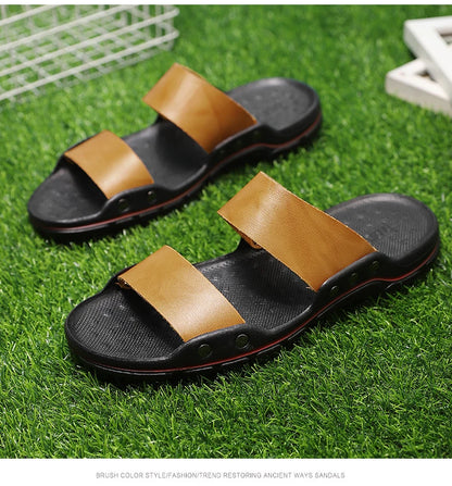 Men plus size 48 solid color summer light casual sandals