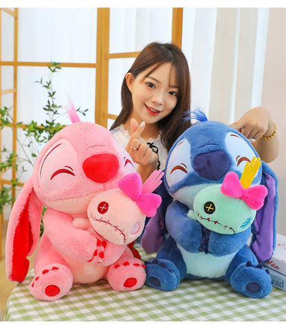 45cm Disney's New Heart Hugging Stitch Cartoon Plush Toy Stitch Soft Stuffed Plushies Toy Dolls Cloth Doll Gifts to Friends