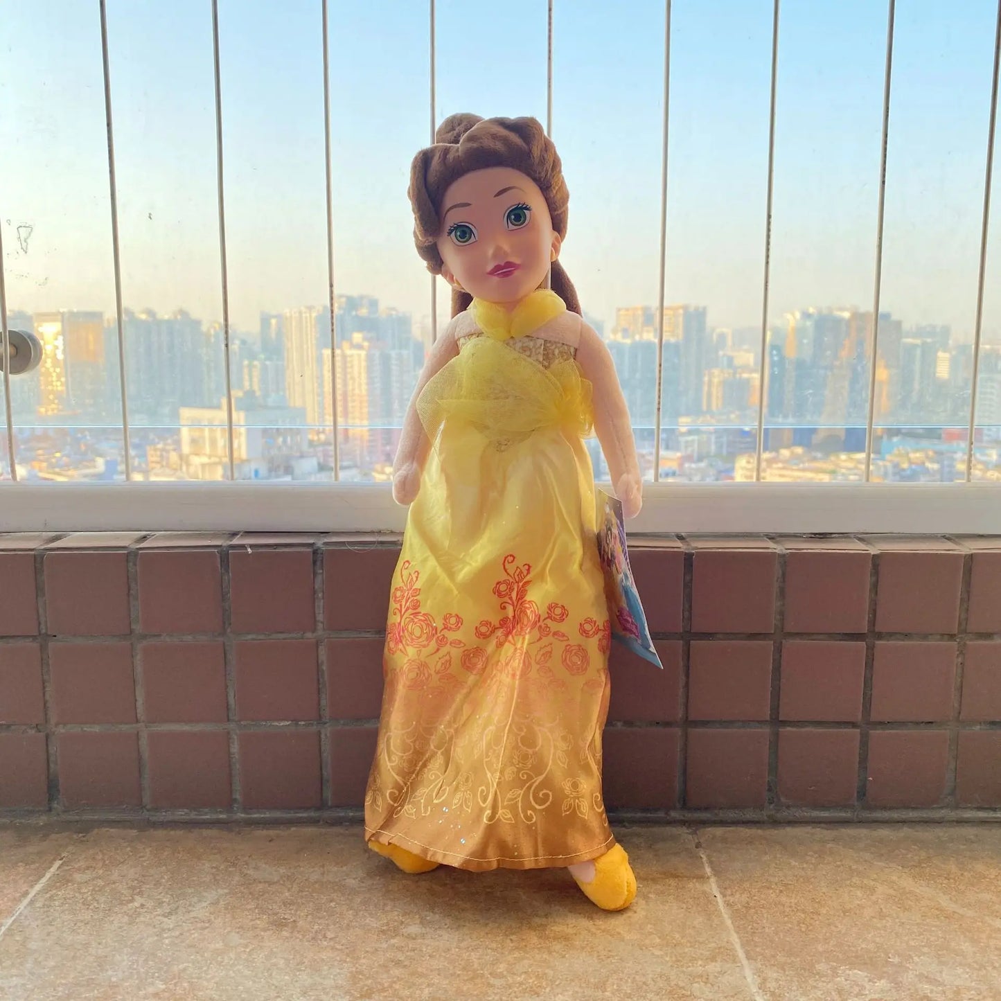 20cm Disney Princess Series Plush Toys Doll Snow White Cinderella Doll Girl Birthday Party Room Decoration Doll Gift