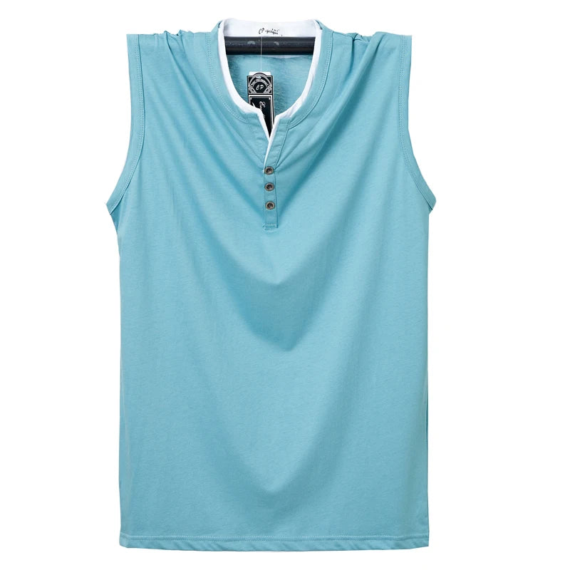 Mens Sleeveless Cotton Tank Top