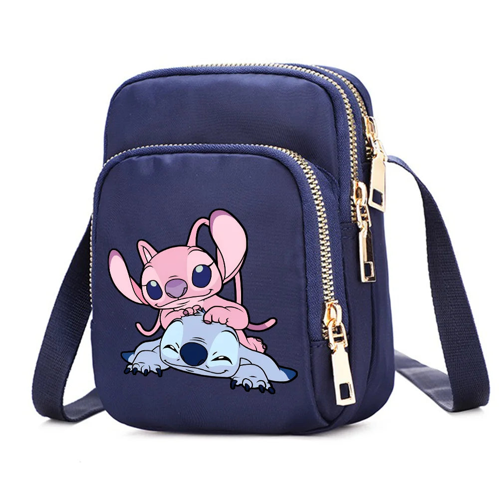 Women Shoulder Bags Lilo Stitch Cell Phone Purse Crossbody