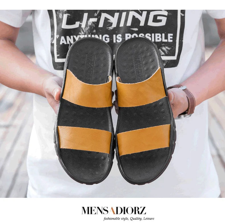 Men plus size 48 solid color summer light casual sandals