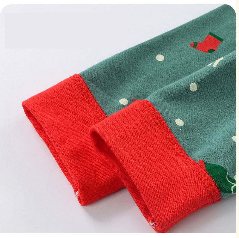 Unisex Cotton Pajama Set for Kids – Cozy Autumn & Winter Sleepwear