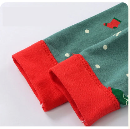 Unisex Cotton Pajama Set for Kids – Cozy Autumn & Winter Sleepwear