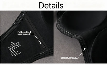 Plus Size Wireless Strapless Bra - No-Slip Bandeau with Support