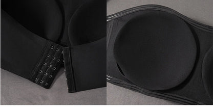 Plus Size Wireless Strapless Bra - No-Slip Bandeau with Support