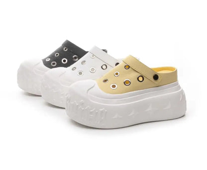 Fujin 9cm Synthetic Microfiber Leather Chunky Sneakers