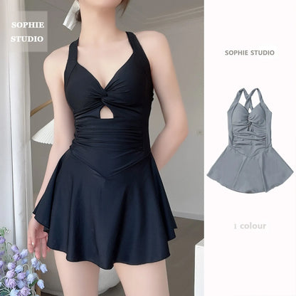 Hanging Neck Sweet Cute Swimwear Set
