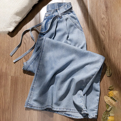 Thin Ice Silk Wide Leg Jeans