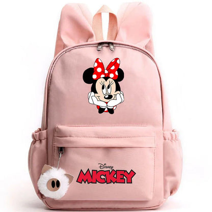 Disney Mickey & Minnie Mouse Backpack – School & Travel Rucksack with Rabbit Ears