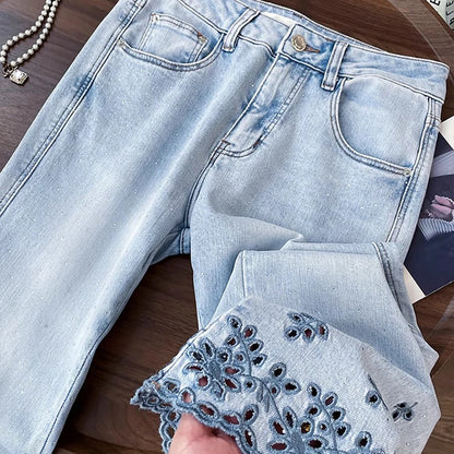 Diamonds Rivet Jeans