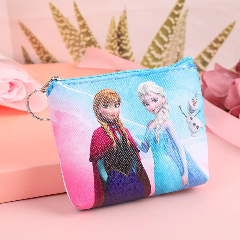 Kawaii Disney Frozen Elsa Girls wallet Cartoon Disney Princess Anna Anime Woman wallet Storage bag kids toy Christmars gifts