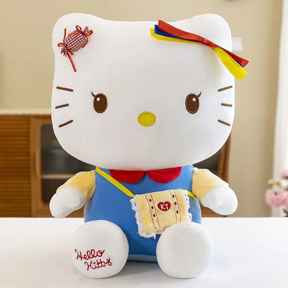 22-35cm Hello Kitty Anime Cartoon Cute Stuffed Toys Sanrio Plushier Soft Pillow Birthday Gifts For Girls Kawaii Pendant Dolls