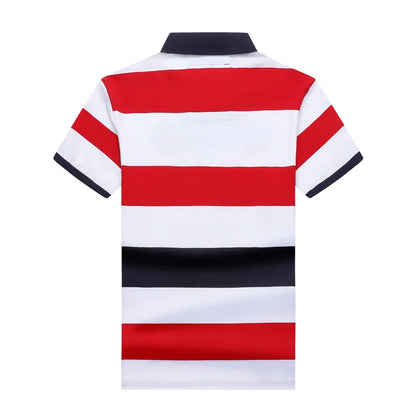 TACE&SHARK Straight Men's Striped Polos