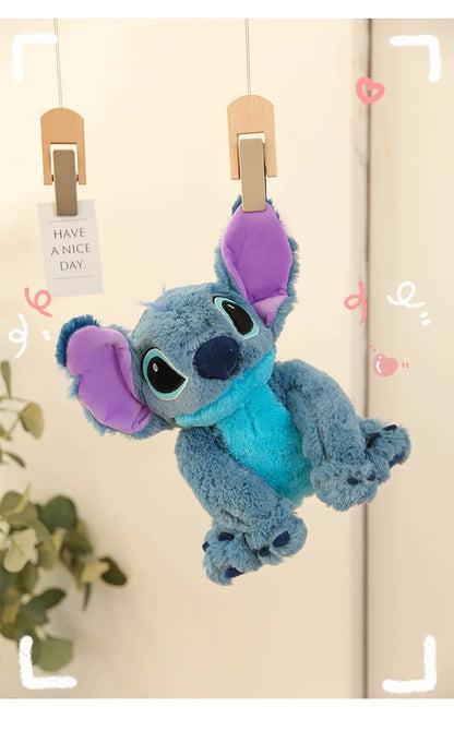 60cm Disney Stitch Plush Toy Doll Anime Lilo & Stitch Sitting Stitch Cartoon Stuffed Doll Children's Comforting Pillow Kids Gift