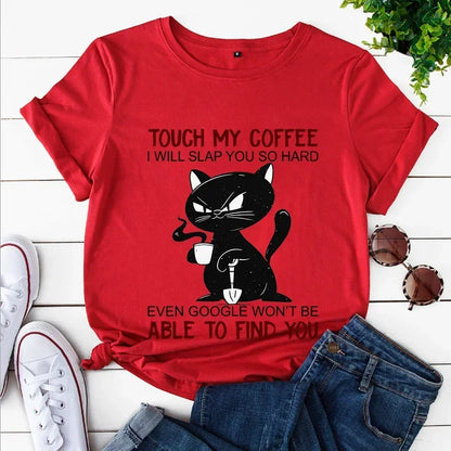 Angry Black Cat T Shirt