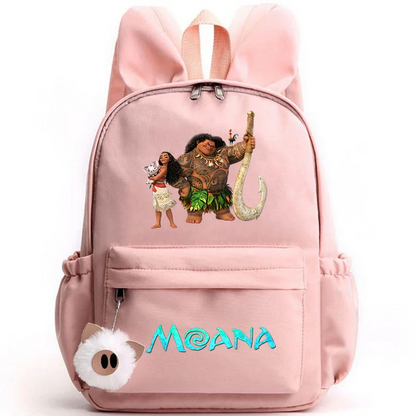 Disney Moana Backpack – Stylish & Practical with Playful Rabbit Ears for Kids and Teens
